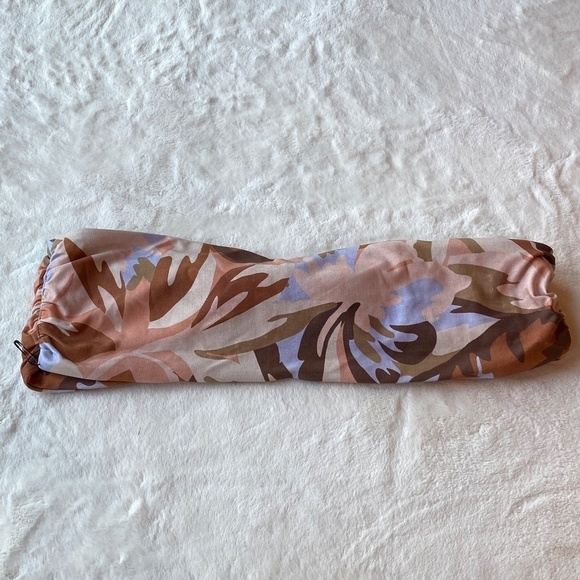 New! Stone Fox Swim Lele knotted bandeau top pastel petal 19662 - Picture 6 of 12